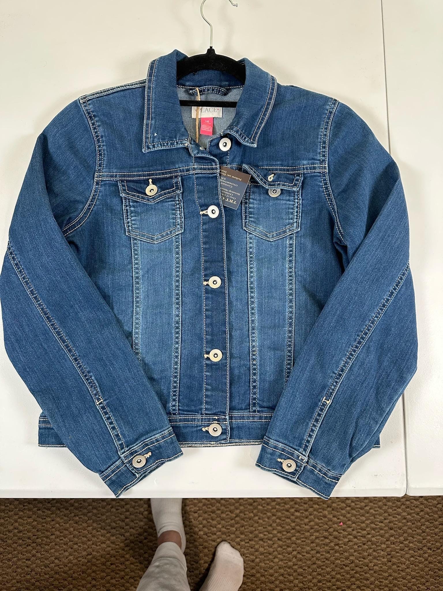 Disney inspired Upcycled Youth Denim Jacket 14/16 | Deconstructed Jean Jacket | Disney-inspired Character Patch Jacket | Vintage Kids Denim