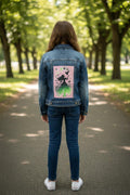 Upcycled Wicked Elphaba Denim Jacket | Musical Theater, Youth XL