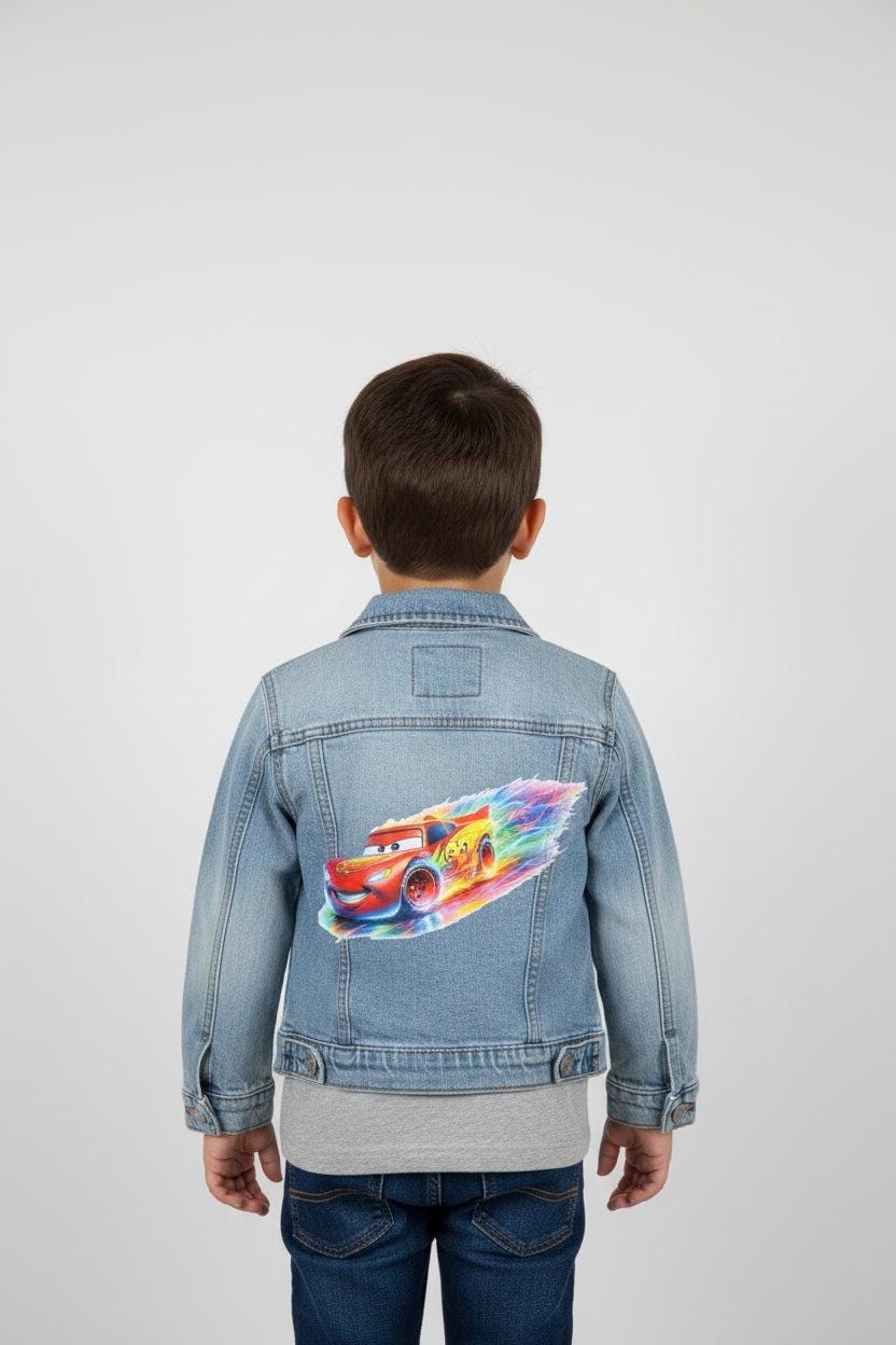 Cars Denim Jacket | Lightning McQueen Baby Gap Jean Jacket 5T