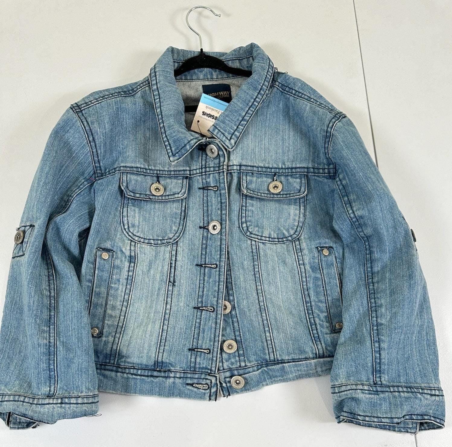 Upcycled K-Pop Anime Denim Jacket | Youth XL, One-of-a-Kind