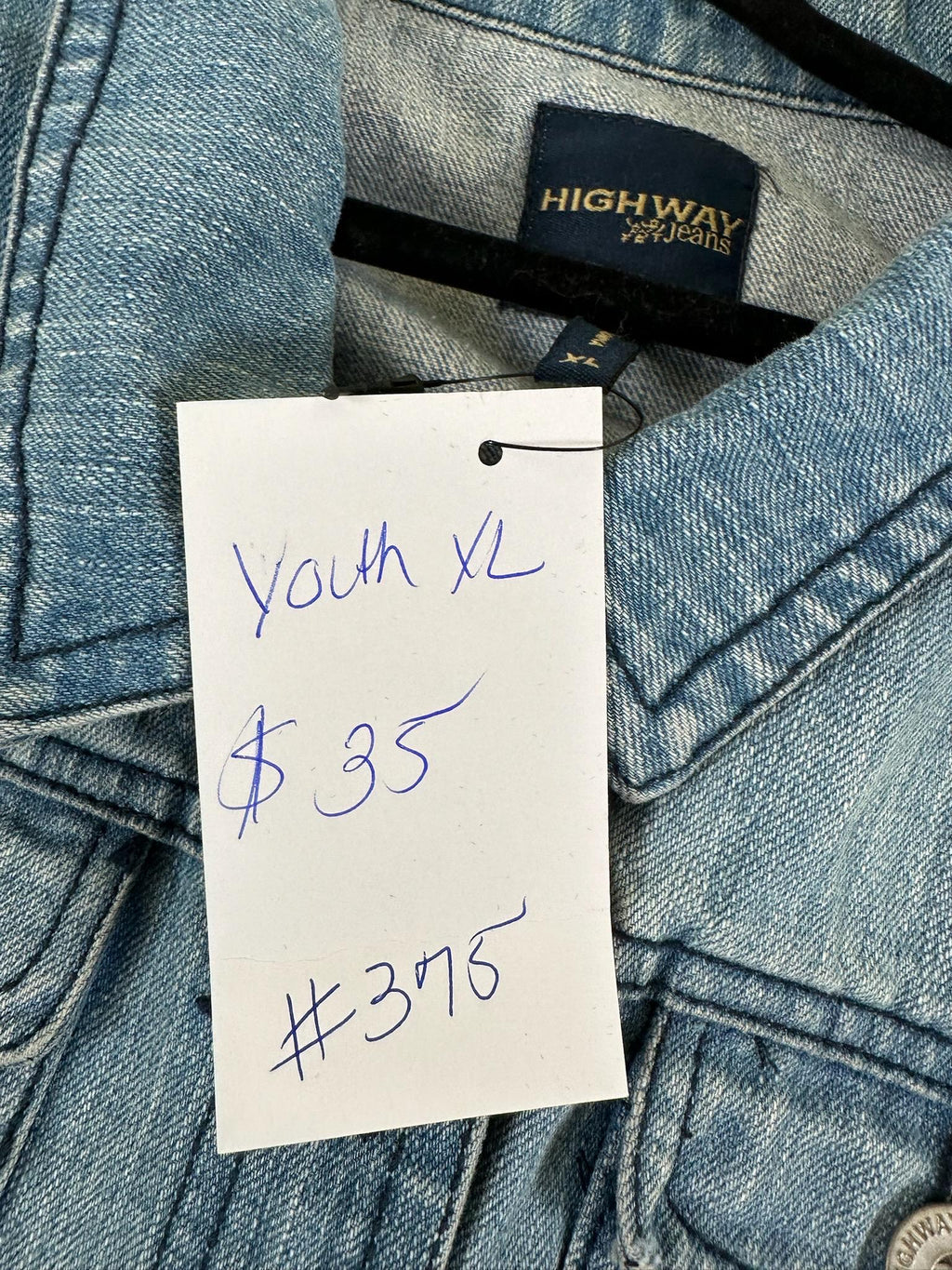 Upcycled K-Pop Anime Denim Jacket | Youth XL, One-of-a-Kind