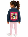 Princess Inspired Denim Jacket | Girls Jean Jacket | Upcycled Kids Jacket | Besties Jacket | Size 6 Girls Clothing | Handmade Fashion