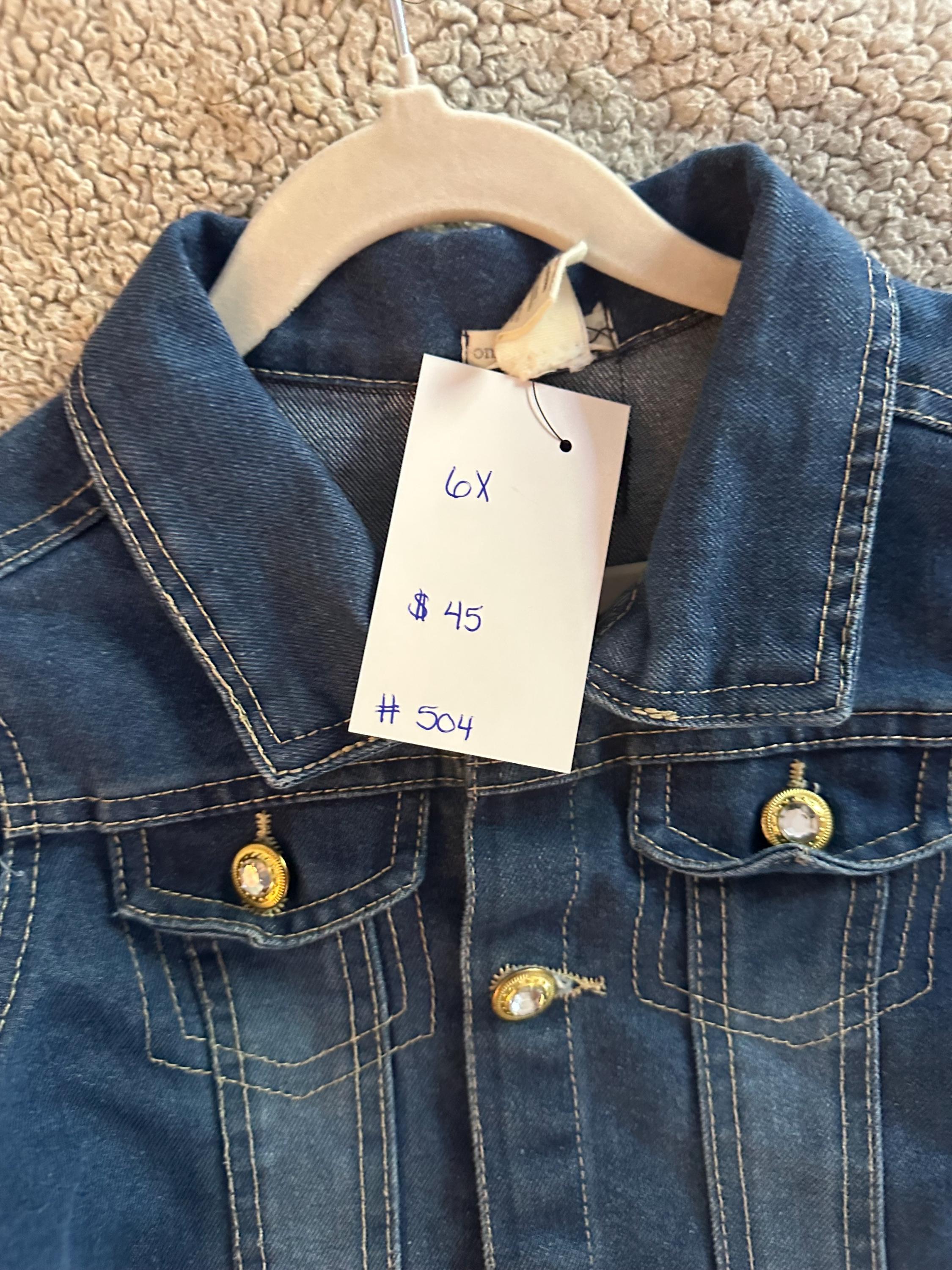 Princess Inspired Denim Jacket | Girls Jean Jacket | Upcycled Kids Jacket | Besties Jacket | Size 6 Girls Clothing | Handmade Fashion