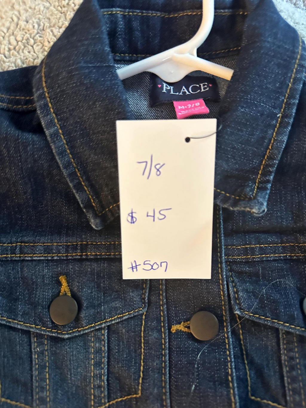 Minecraft Inspired Denim Jacket | Boys Gamer Jacket | Upcycled Kids Jean Jacket | Gaming Jacket for Kids | Size 7/8 | Handmade Clothing