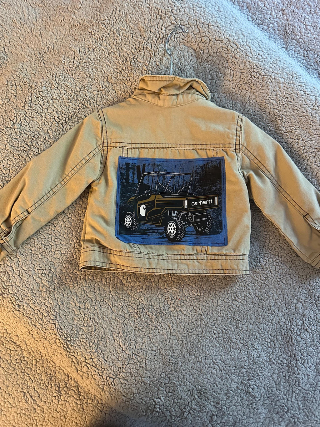 Carhartt Inspired ATV Jacket | Toddler Boys Jacket | Upcycled Kids Jacket | Adventure Toddler Coat | 12 Month Jacket | Handmade Clothing